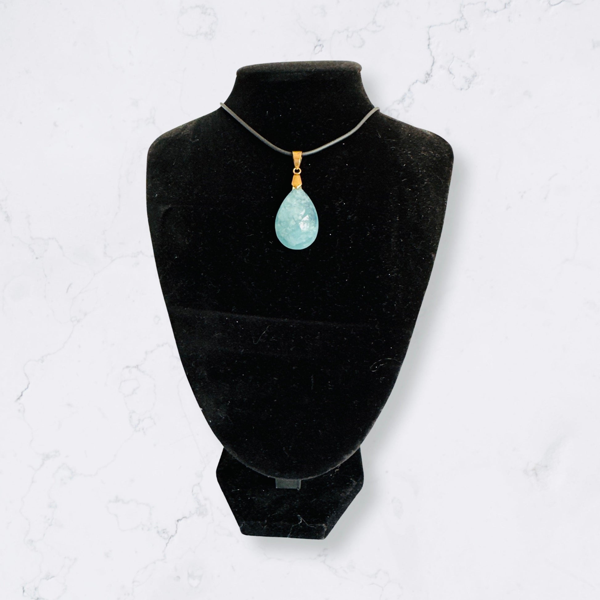 Aquamarine Crystal Pendant - Enchant & Delight