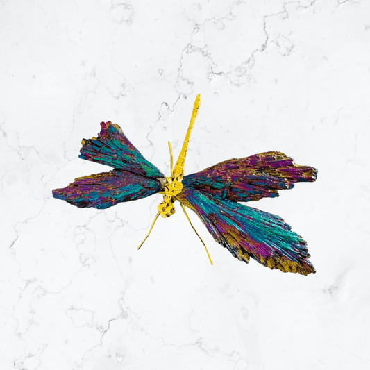Aura Kyanite Crystal Butterfly Figurine - Enchant & Delight