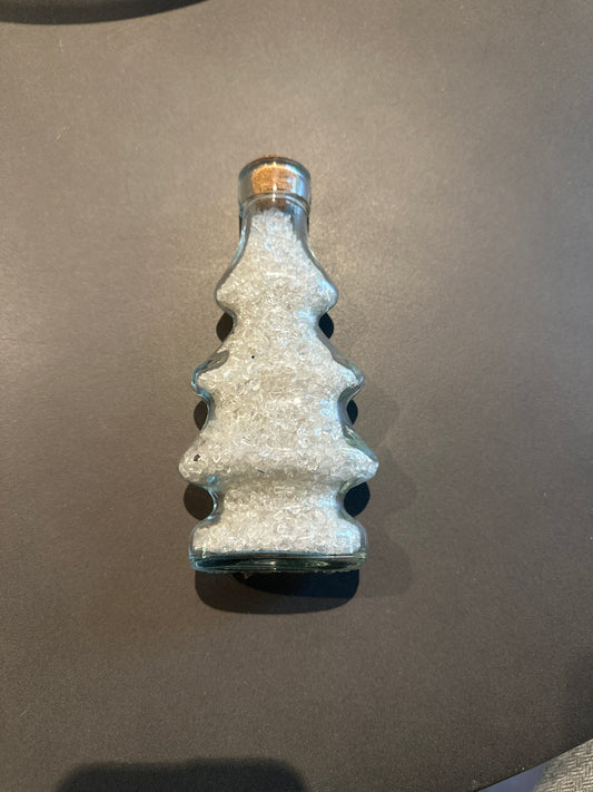 Christmas Bottle filled with Quartz - Enchant & Delight