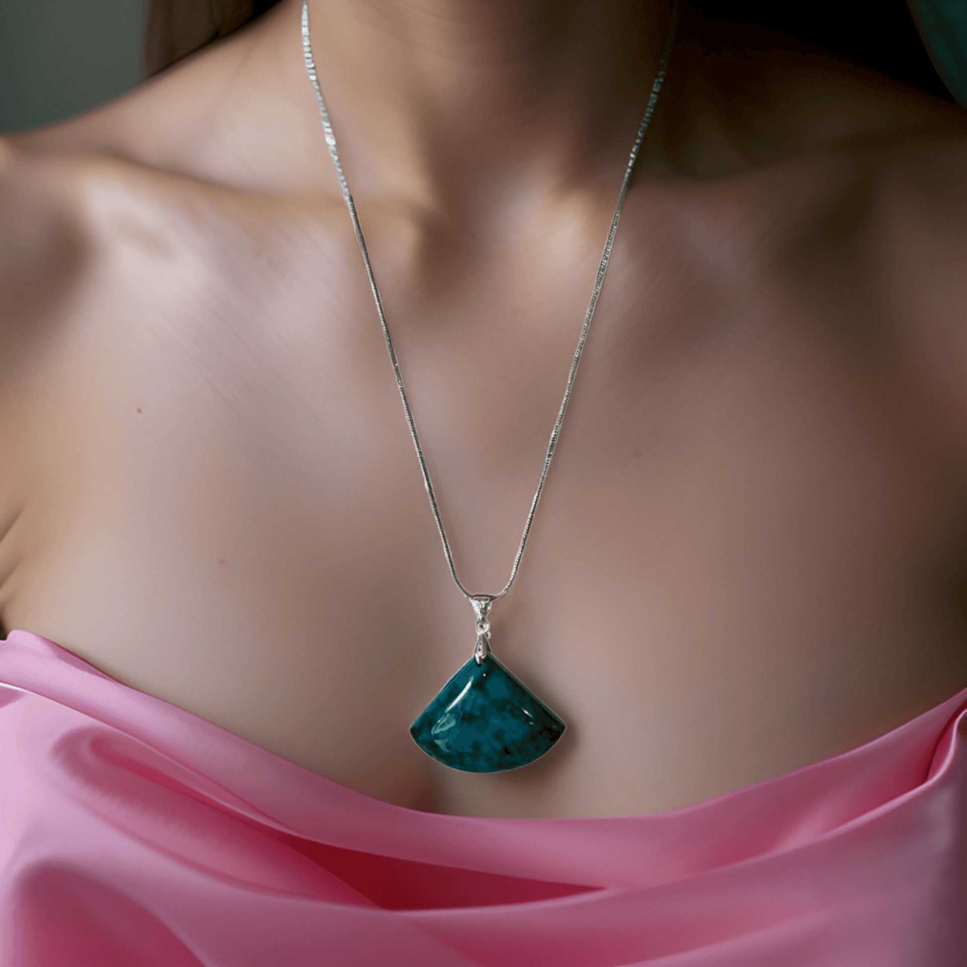 Chrysocolla Pendant - Enchant & Delight