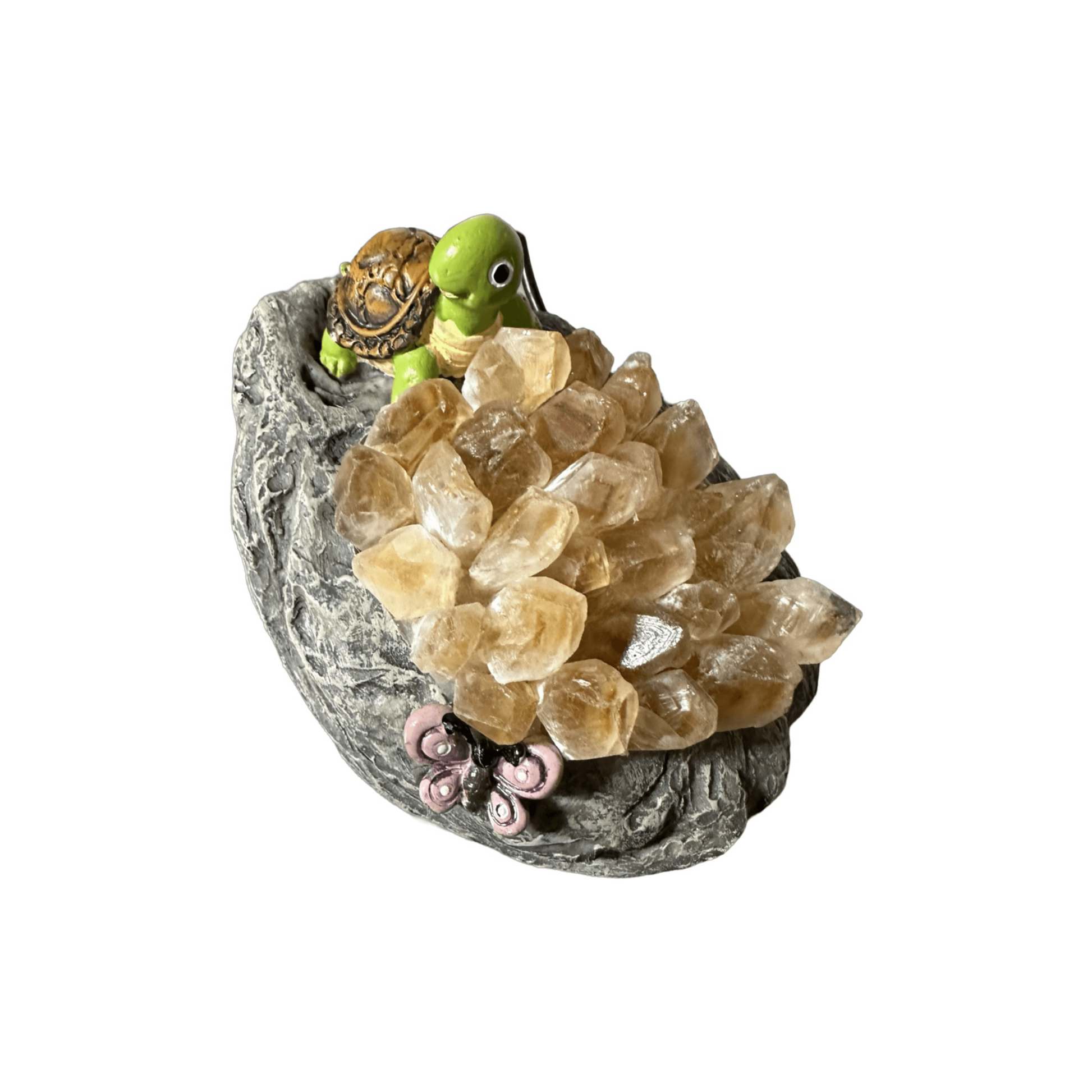Citrine Crystal Turtle USB Lamp - Enchant & Delight