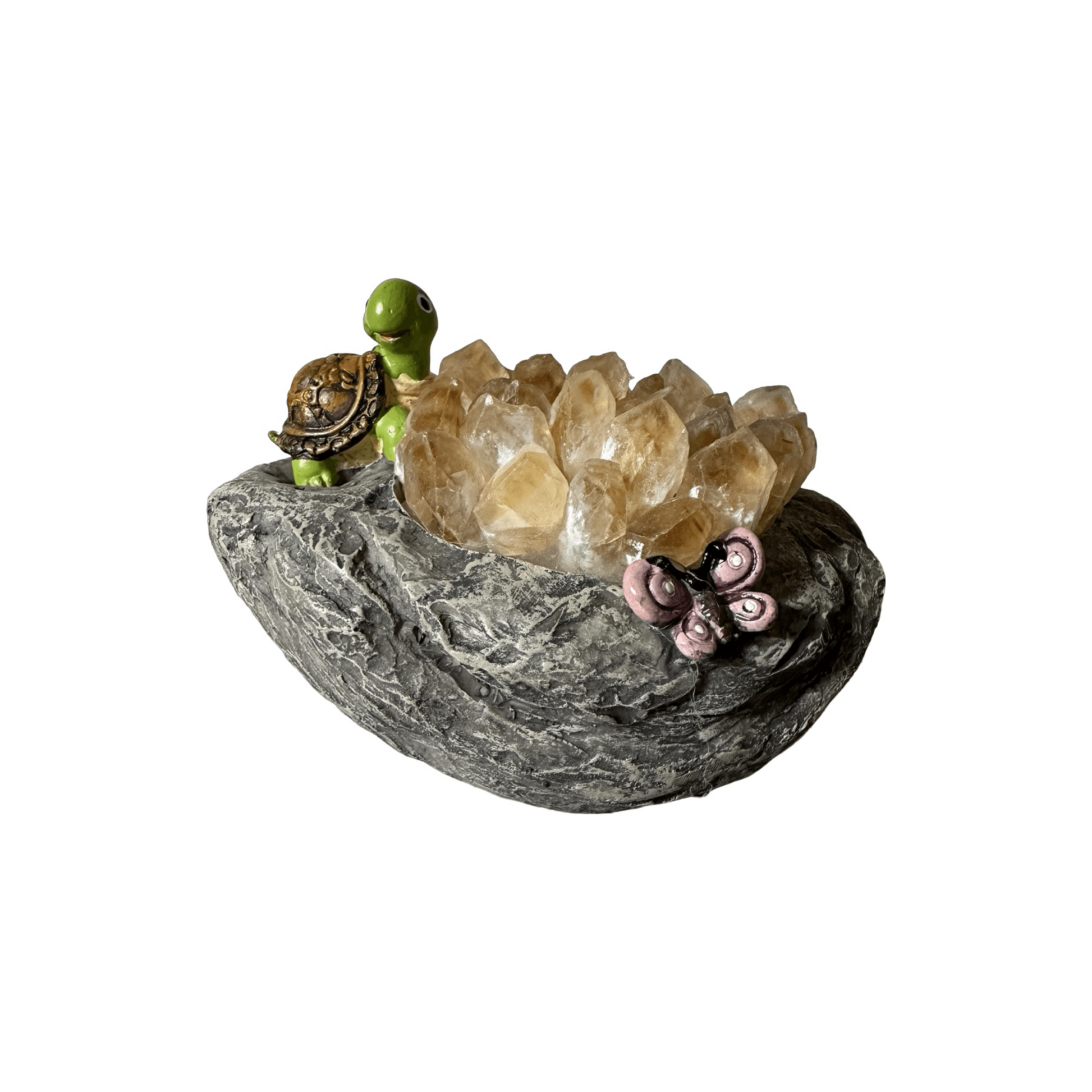 Citrine Crystal Turtle USB Lamp - Enchant & Delight