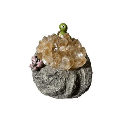 Citrine Crystal Turtle USB Lamp - Enchant & Delight
