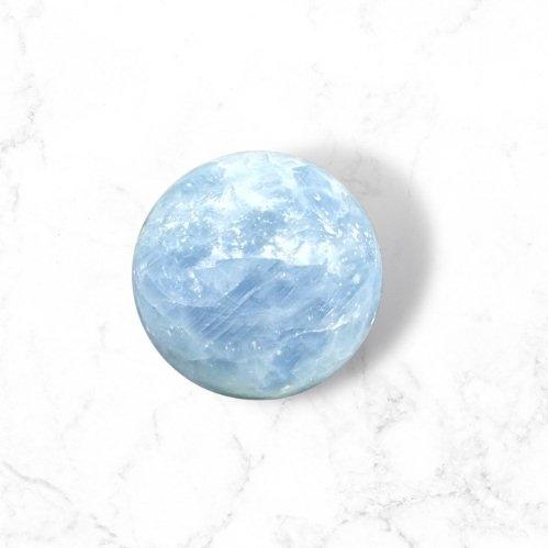 Crystals- Blue Calcite Sphere - Enchant & Delight