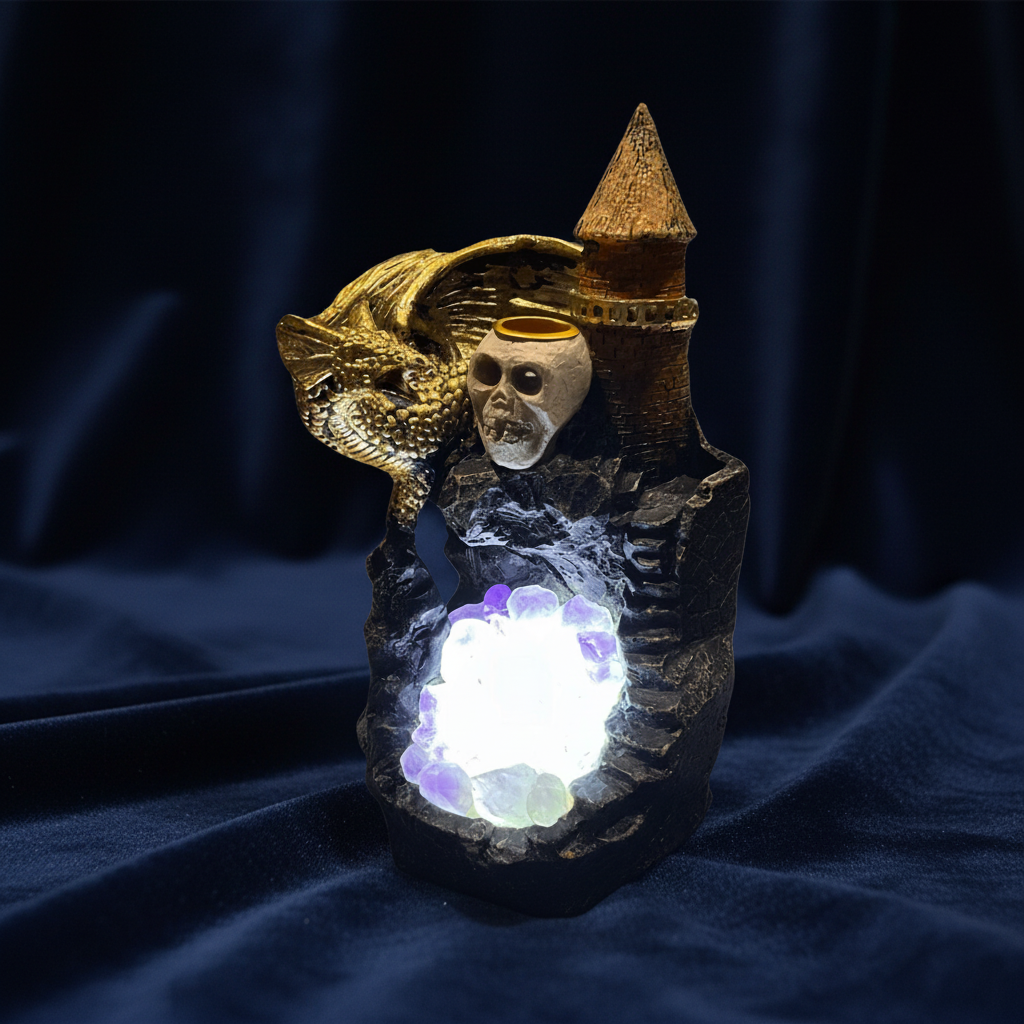 Dragons Den Amethyst Crystal Lamp - Enchant & Delight