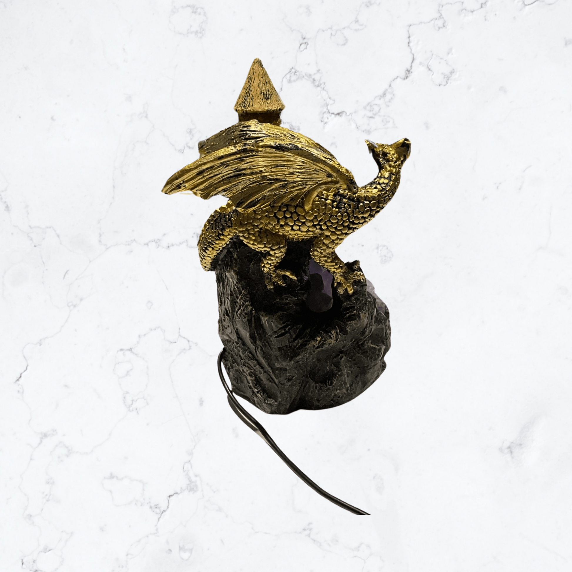 Dragons Den Amethyst Crystal Lamp - Enchant & Delight