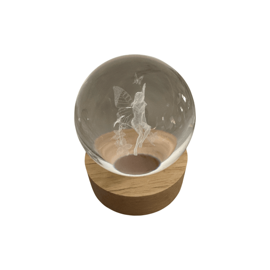 Faerie 3D Glass sphere with USB
Light - Enchant & Delight