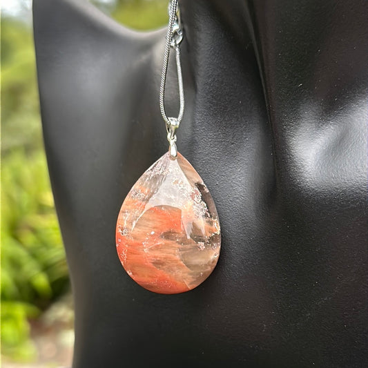 Garden Quartz, with Dendritic inclusions pendant - Enchant & Delight