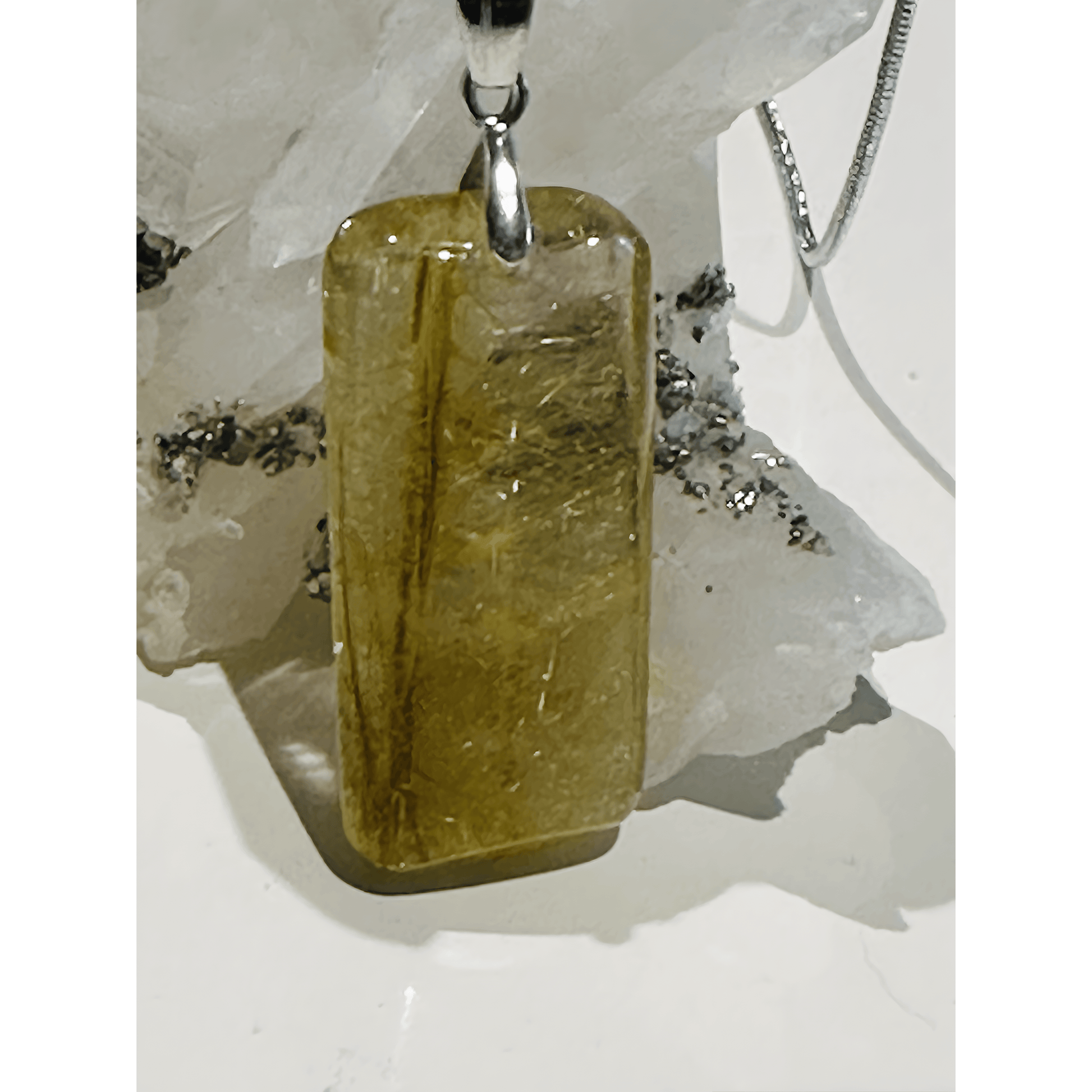 Golden Rutilated Quartz Pendant - Enchant & Delight