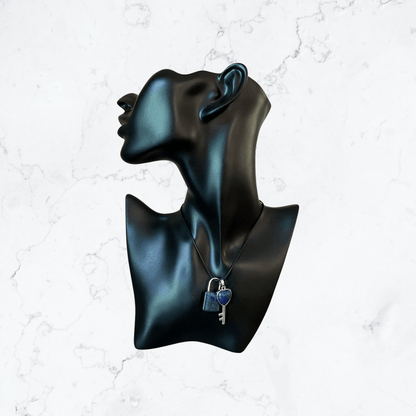 Key pendant and lock - Lapis Lazuli - Enchant & Delight