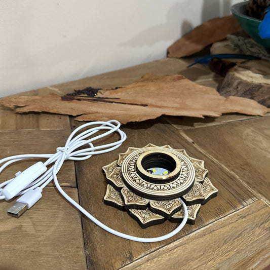 Lotus Flower Sphere USB Holder - Enchant & Delight