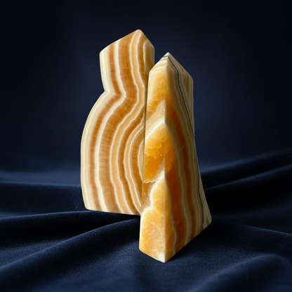 Orange Banded Calcite Decor Set - Enchant & Delight
