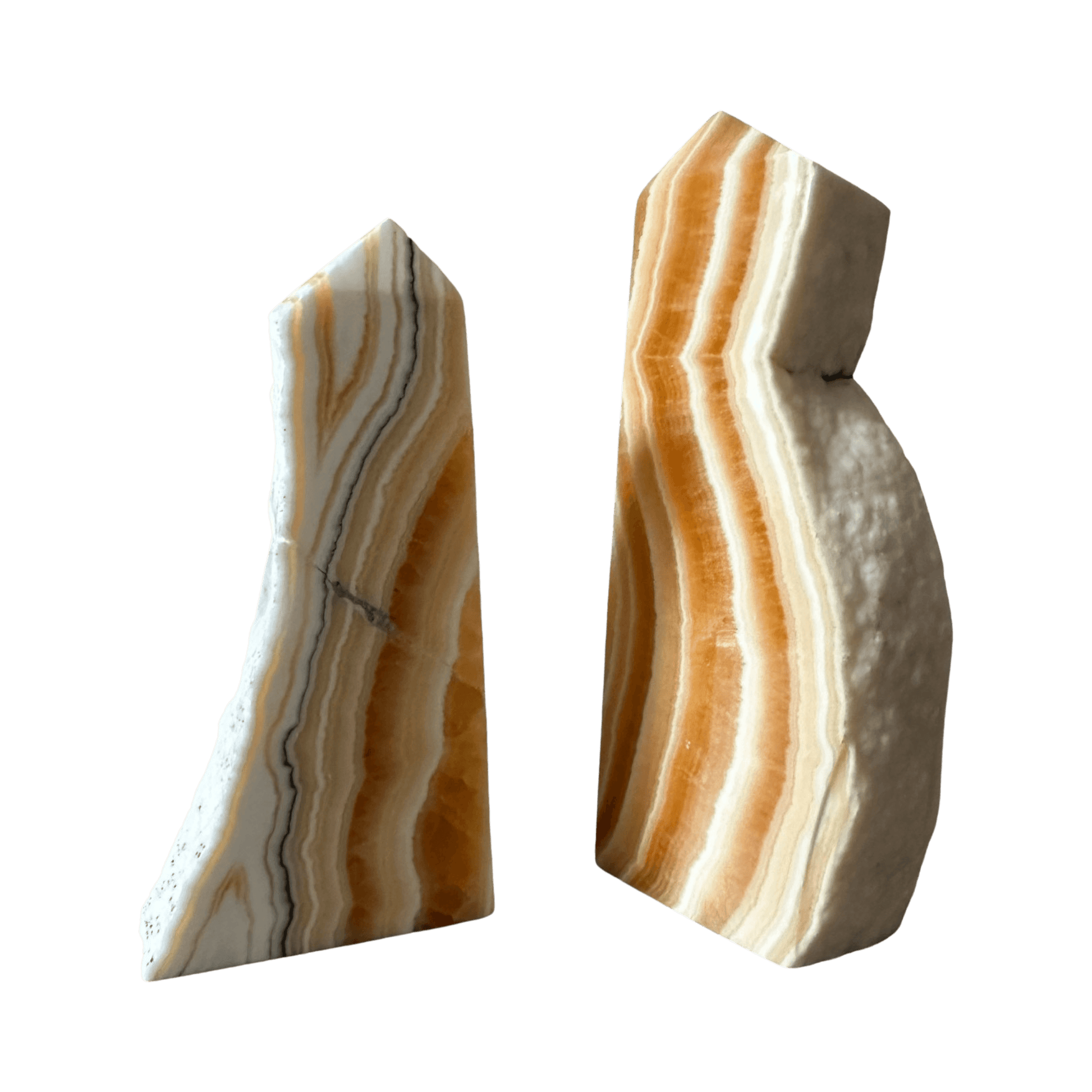 Orange Banded Calcite Decor Set - Enchant & Delight