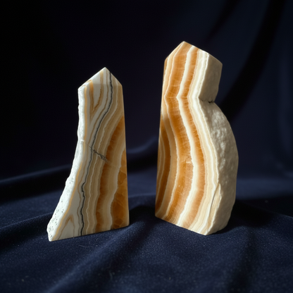 Orange Banded Calcite Decor Set - Enchant & Delight