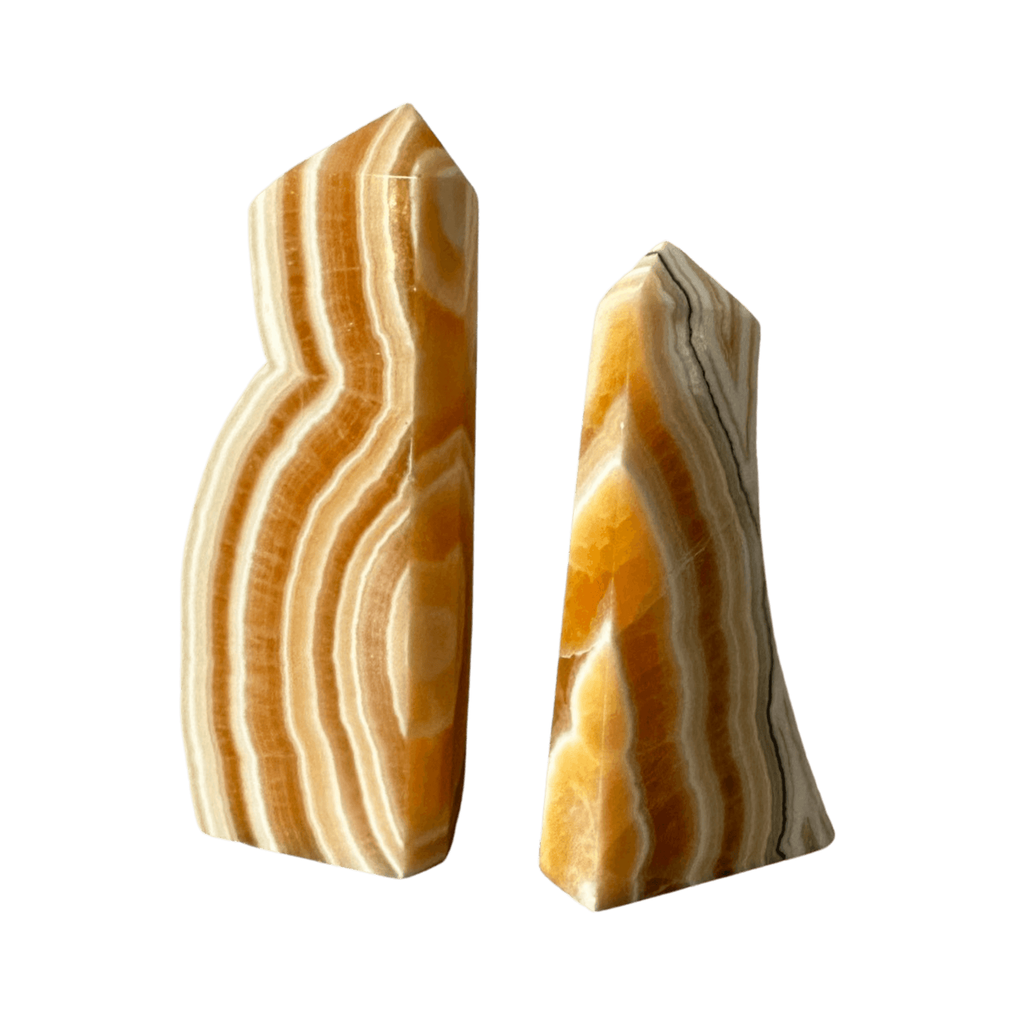 Orange Banded Calcite Decor Set - Enchant & Delight