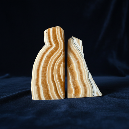 Orange Banded Calcite Decor Set - Enchant & Delight