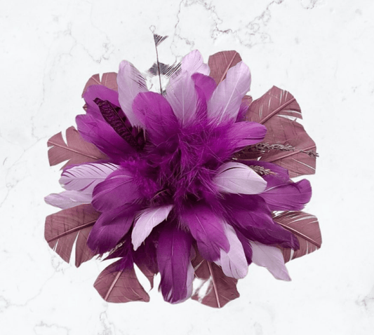 Pretty in purple Feather Bouquet - Enchant & Delight