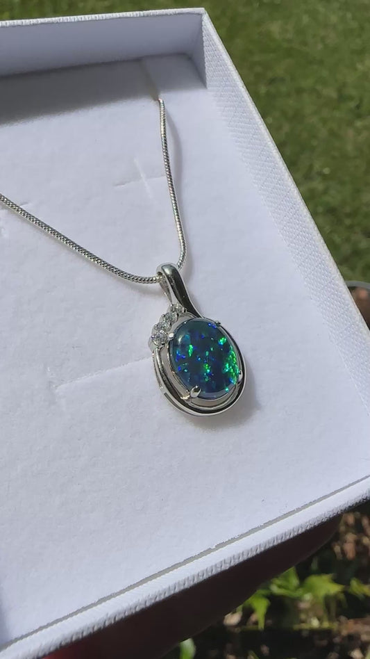 Lightning Ridge Opal pendant