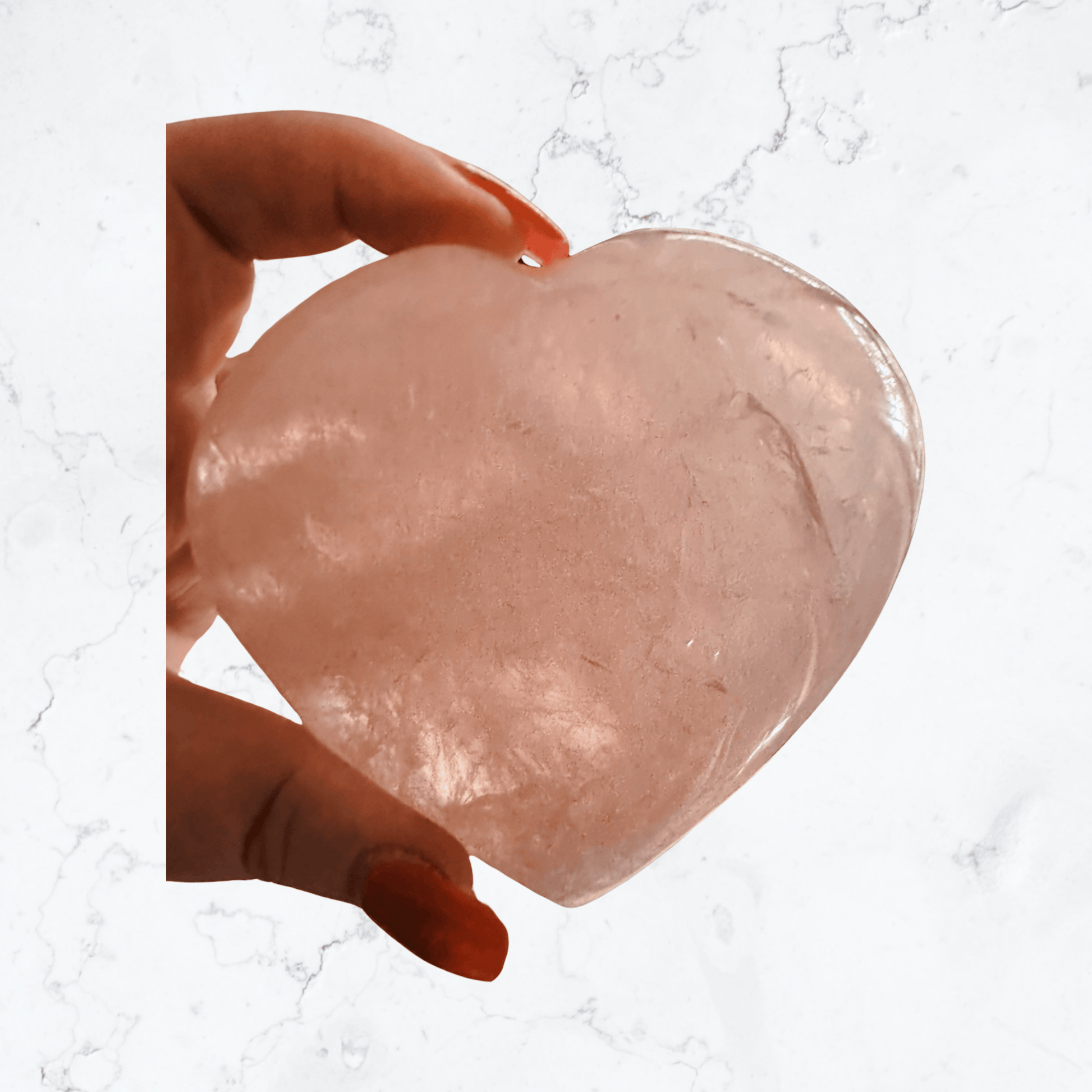 Rose Quartz heart - Enchant & Delight