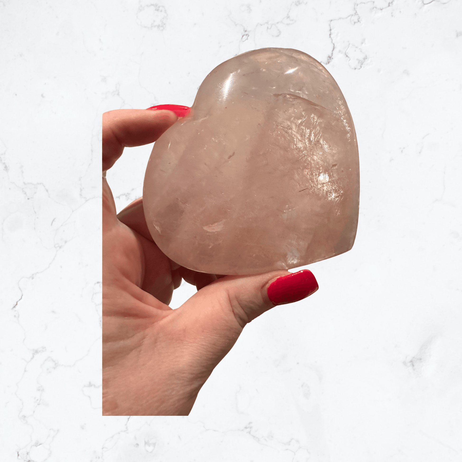 Rose Quartz heart - Enchant & Delight