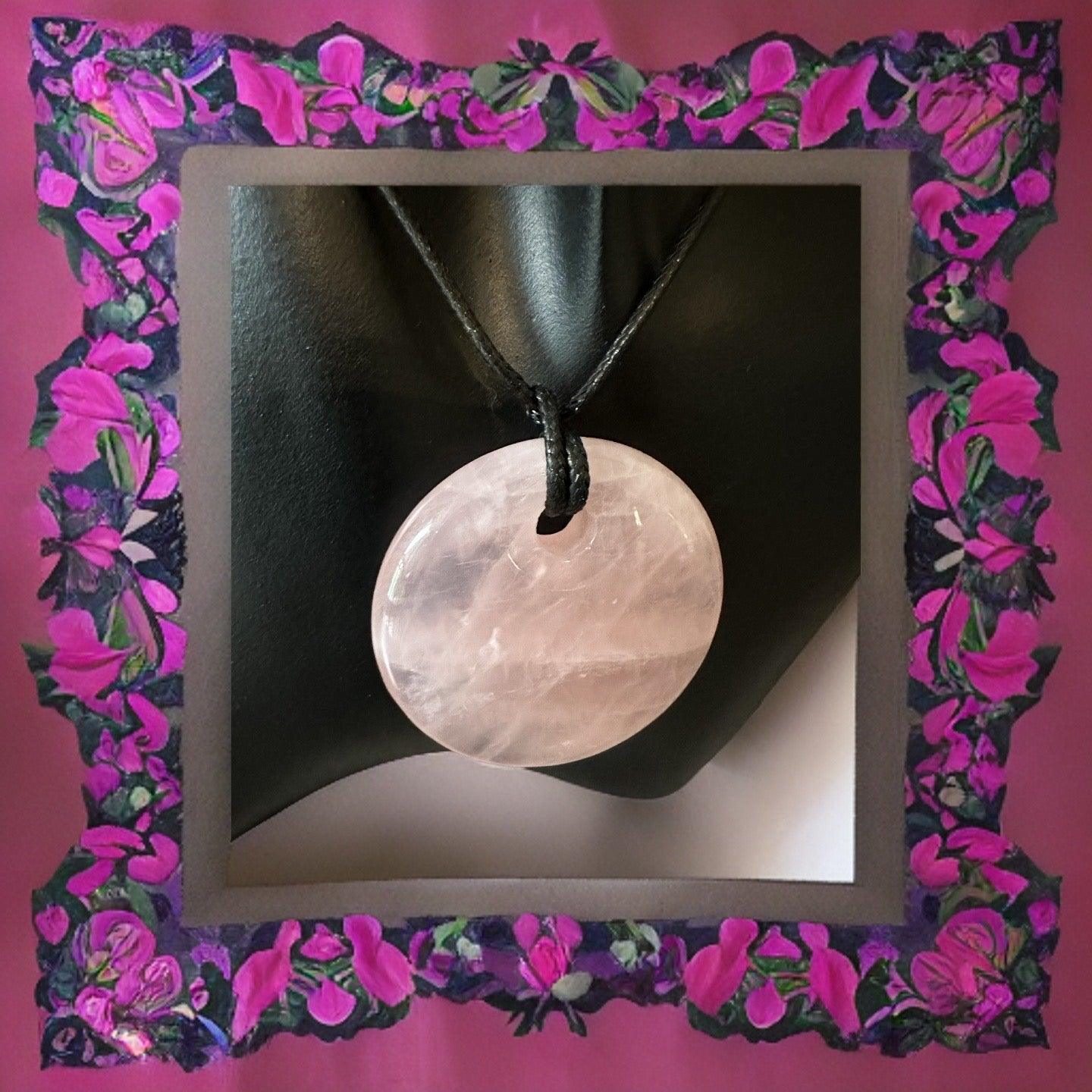 Rose Quartz pendant - Enchant & Delight