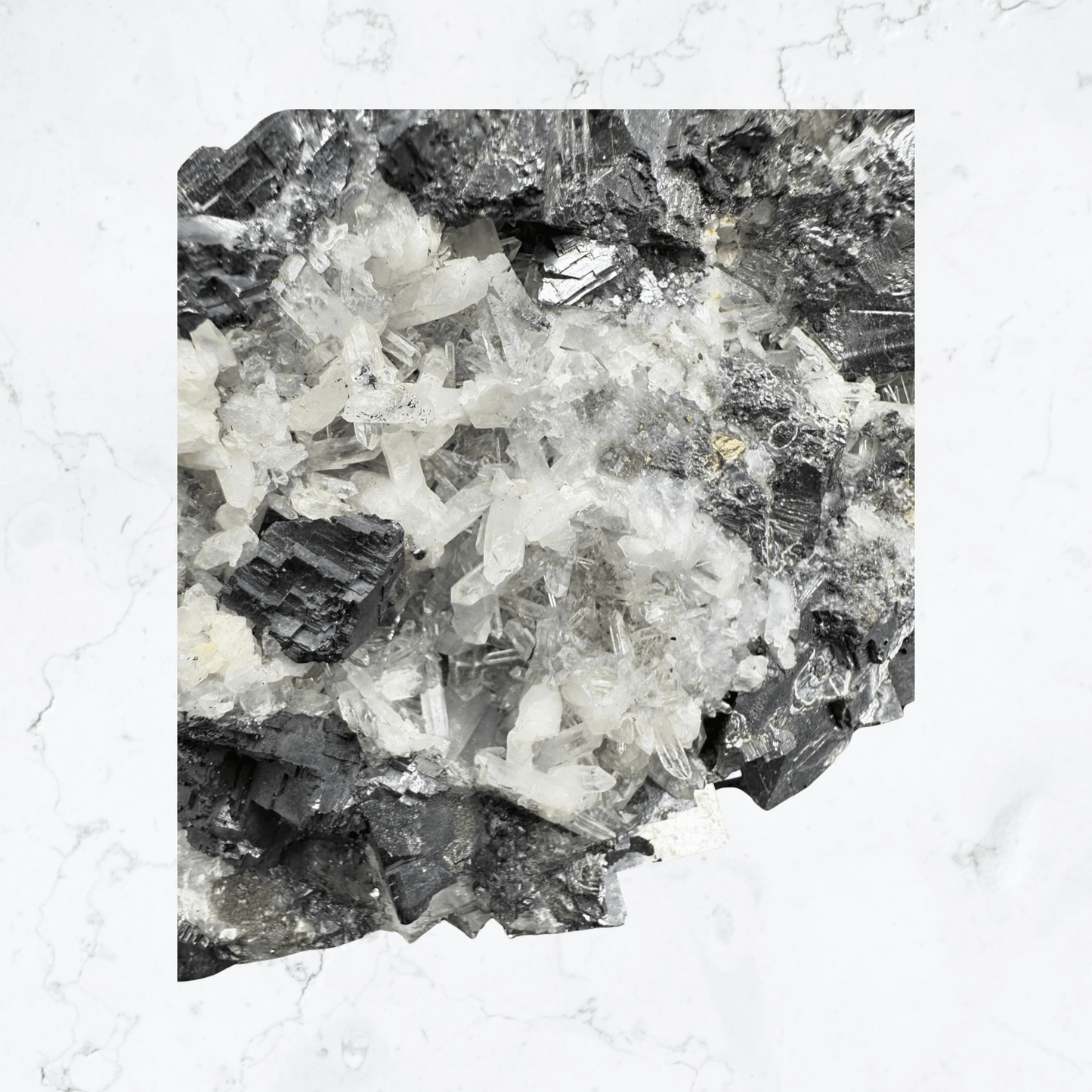 Sphalerite Crystal, Chalcopyrite, Pyrite and Quartz - Enchant & Delight