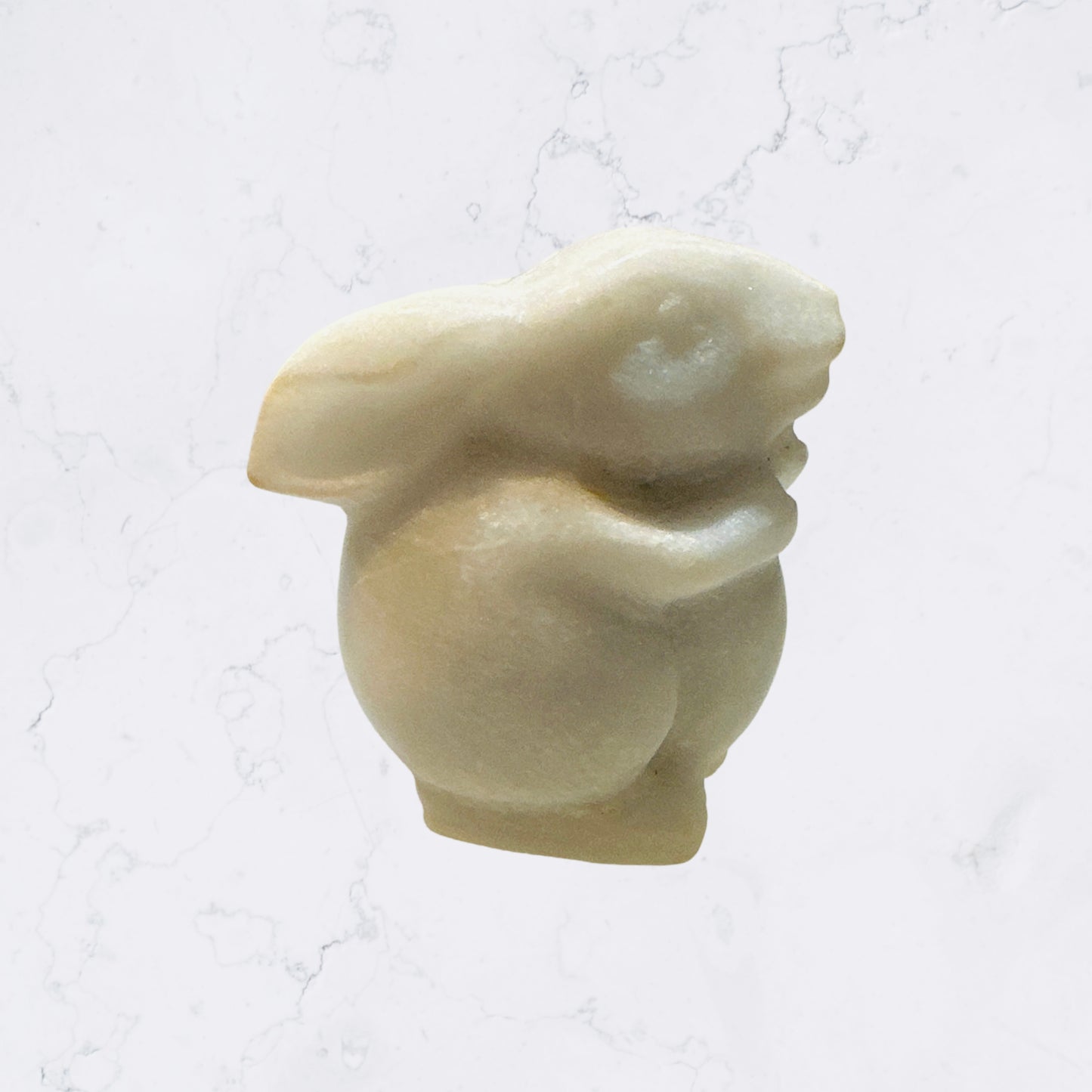 White Jade Rabbit Carving - Enchant & Delight