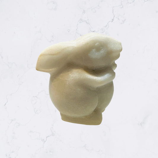 White Jade Rabbit Carving - Enchant & Delight