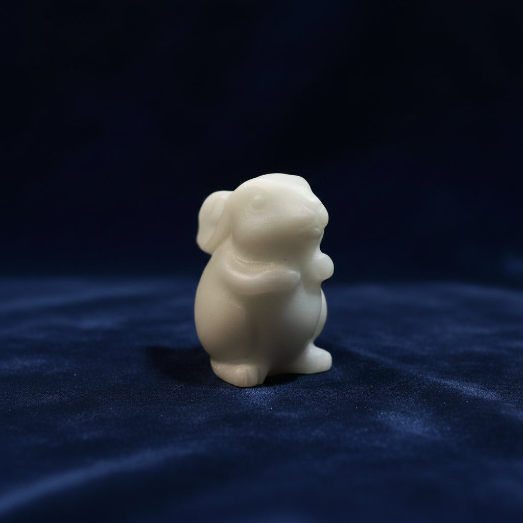 White Jade Rabbit Carving